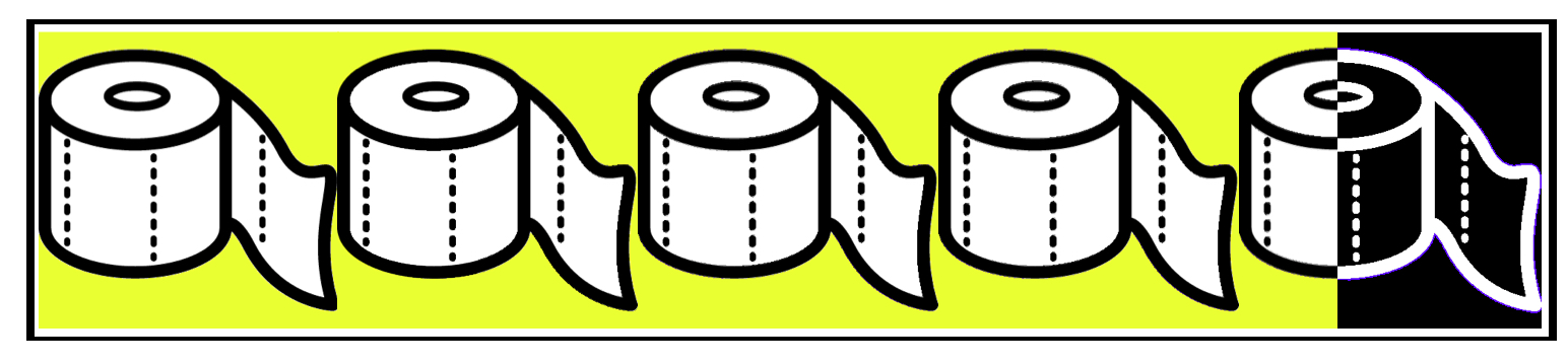 4.3 toilet paper rolls out of 5.