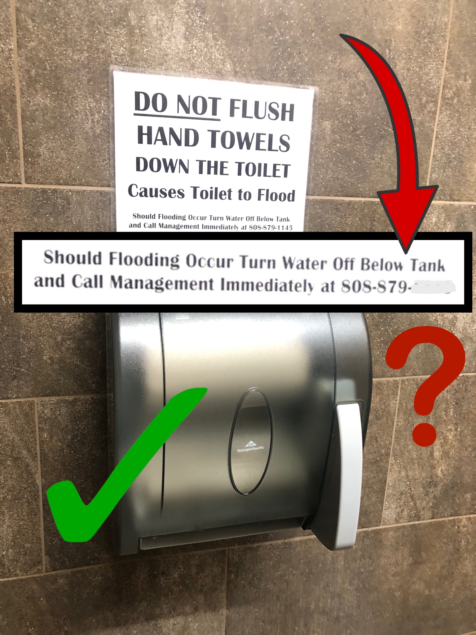 Georgia Pacific Push Paddle Hand Towel Dispenser.